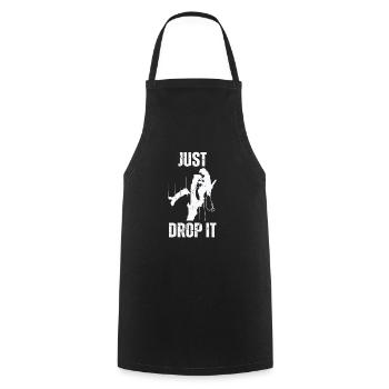 Bûcheron tronçonneuse arboriste - Tablier de cuisine - noir - Devant - AI Model Male 185 dark (185cm)