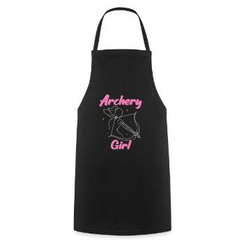 Archery Archery Bow - Cooking Apron - black - Front - AI Model Male 185 dark (185cm)