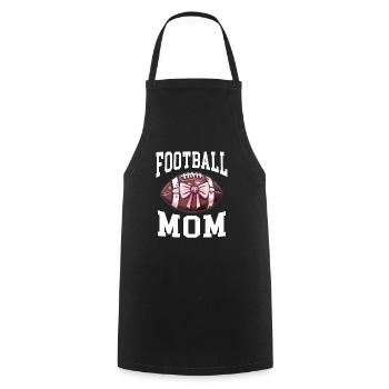 American Football Mom Geschenk - Kochschürze - Schwarz - Vorne - AI Model Male 185 dark (185cm)