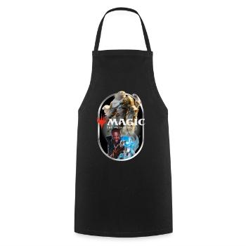 Magic: The Gathering Ajani Et Teferi Magie Bleue - Tablier de cuisine - noir - Devant - AI Model Male 185 dark (185cm)