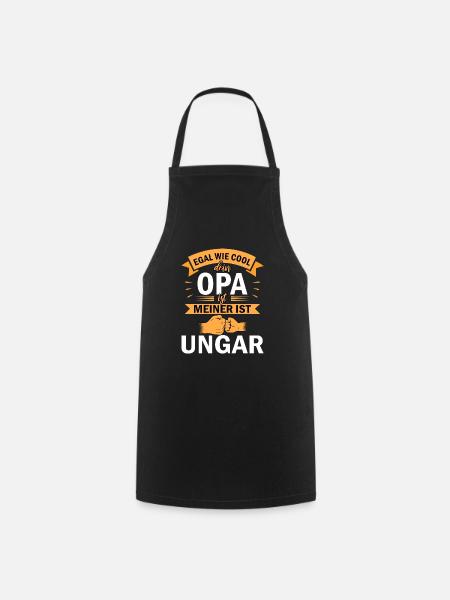 Ungarn Ungar ungarische Wurzeln Hungary Spruch - Kochschürze - Schwarz