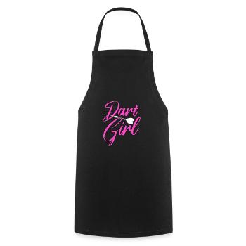 Dart Girls Darts Darten Ladies Saying Girl - Cooking Apron - black - Front - AI Model Male 185 dark (185cm)