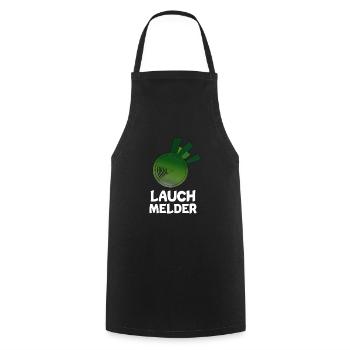 Lauch Lauchmelder Feuermelder Rauchmelder - Kochschürze - Schwarz - Vorne - AI Model Male 185 dark (185cm)