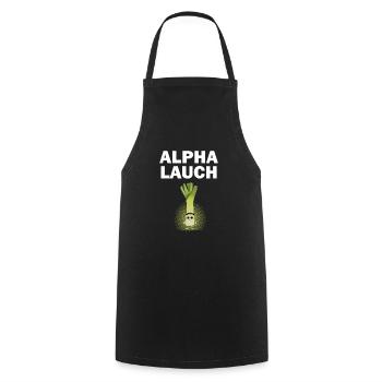 Alpha Lauch I bims un poire de gym sport - Tablier de cuisine - noir - Devant - AI Model Male 185 dark (185cm)