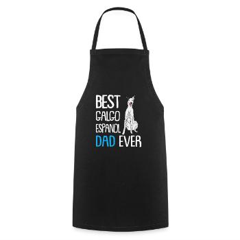 Best Galgo Espanol Dad Ever - Cooking Apron - black - Front - AI Model Male 185 dark (185cm)