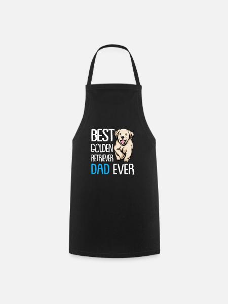 Golden Retriever | Golden Retriever - Cooking Apron - black