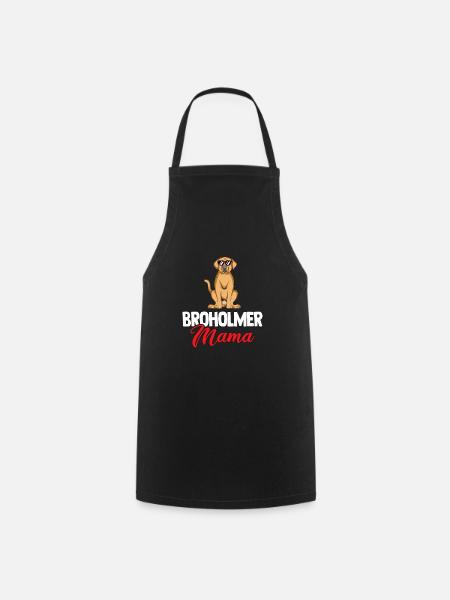 Dog Mom Dog Dad Hundemama | Broholmer - Kochschürze - Schwarz