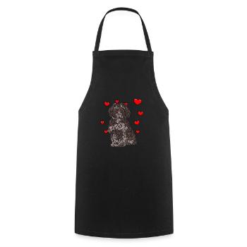 Bolonka Tsvetna - Tablier de cuisine - noir - Devant - AI Model Male 185 dark (185cm)
