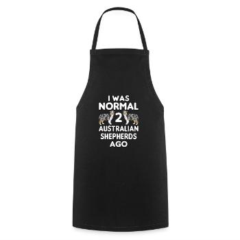 Australian Shepherd Dog Gifts - Cooking Apron - black - Front - AI Model Male 185 dark (185cm)