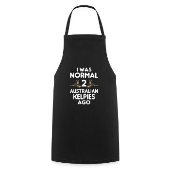 Australian Kelpie Dog Owners - Cooking Apron - black - Front - AI Model Male 185 dark (185cm)
