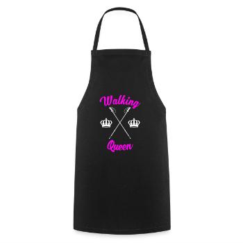 Nordic Walking Ladies Walker Hiking - Cooking Apron - black - Front - AI Model Male 185 dark (185cm)