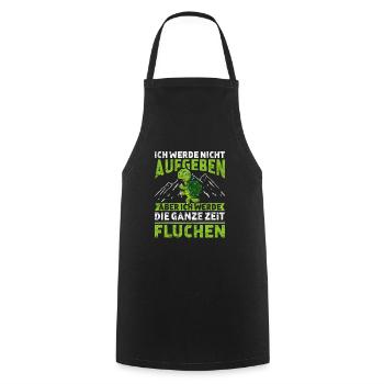 Ich werde nicht aufgeben aber fluchen Joggen - Kochschürze - Schwarz - Vorne - AI Model Male 185 dark (185cm)