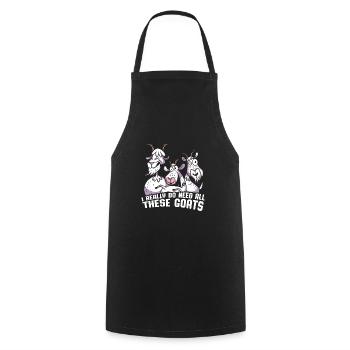 Goat - Cooking Apron - black - Front - AI Model Male 185 dark (185cm)