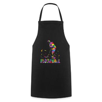 Floorball Floorball Hockey Ice Hockey - Cooking Apron - black - Front - AI Model Male 185 dark (185cm)