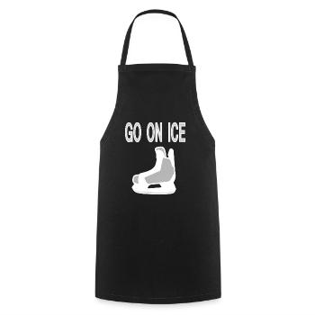 Winter Sports Figure Skating Figure Skater Gift - Cooking Apron - black - Front - AI Model Male 185 dark (185cm)