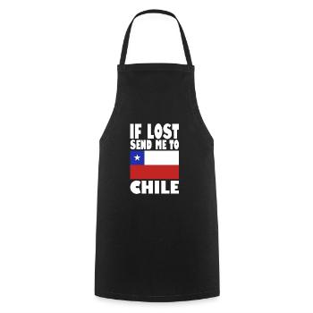 Chile Flagge Spruch - Kochschürze - Schwarz - Vorne - AI Model Male 185 dark (185cm)