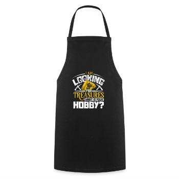 Gold Flooding Gold Mining - Cooking Apron - black - Front - AI Model Male 185 dark (185cm)