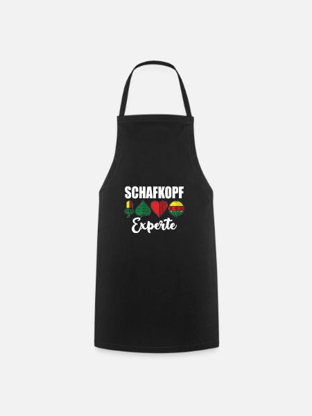 Schafkopf Experte Schafkopfkarten Bayern Watten - Kochschürze - Schwarz