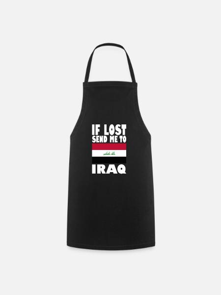 Irak Flagge Spruch - Kochschürze - Schwarz