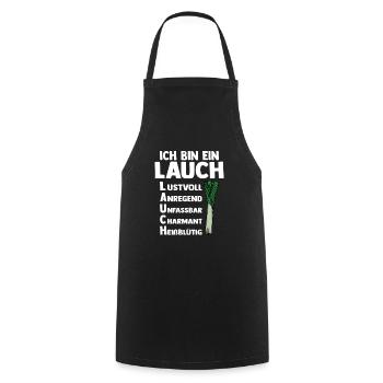 Lauch - Kochschürze - Schwarz - Vorne - AI Model Male 185 dark (185cm)