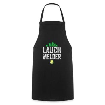 Lauch Kostüm Bodybuilding Satire Gym Jga - Kochschürze - Schwarz - Vorne - AI Model Male 185 dark (185cm)