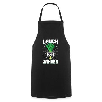 Lauch Kostüm Bodybuilding Satire Gym Jga - Kochschürze - Schwarz - Vorne - AI Model Male 185 dark (185cm)