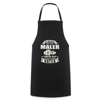 Maler - Kochschürze - Schwarz - Vorne - AI Model Male 185 dark (185cm)