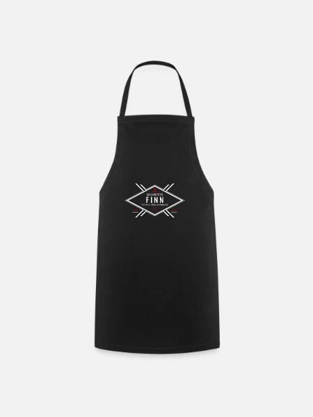 Grillmeister Finn Vorname Name - Kochschürze - Schwarz