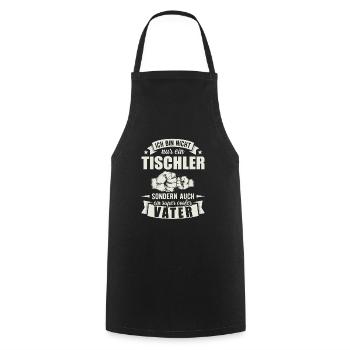 Tischler Vater Papa Vatertag Zimmerer - Kochschürze - Schwarz - Vorne - AI Model Male 185 dark (185cm)