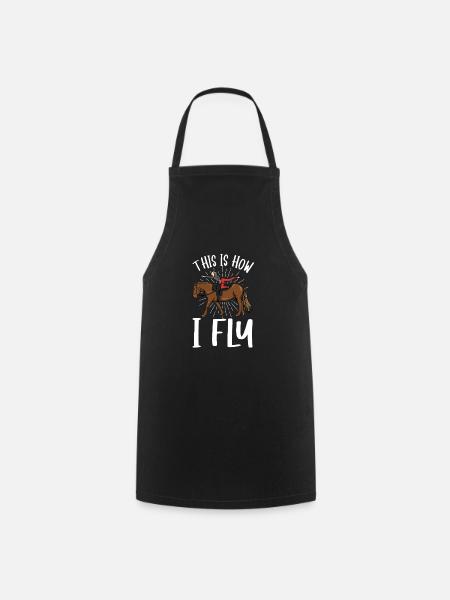 Voûte Volti Voûte Chevaux Chevaux Filles - Tablier de cuisine - noir
