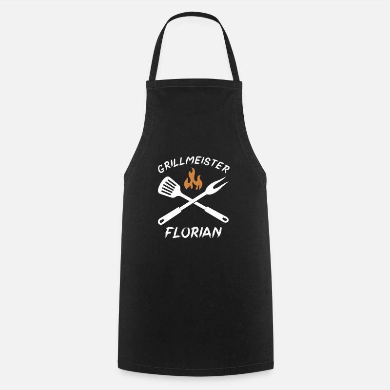 Grillmeister Florian - Kochschürze - Schwarz