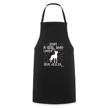 Australian Cattle Dog Gift Dogs - Cooking Apron - black - Front - AI Model Male 185 dark (185cm)