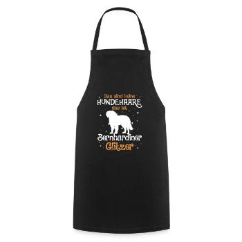 Bernhardiner Geschenk Hunde - Kochschürze - Schwarz - Vorne - AI Model Male 185 dark (185cm)