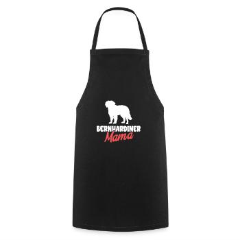 Bernhardiner Geschenk Hunde - Kochschürze - Schwarz - Vorne - AI Model Male 185 dark (185cm)