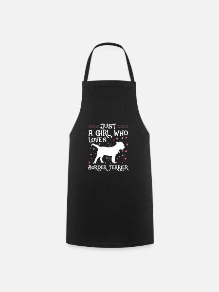 Border Terrier Geschenk Hunde - Kochschürze - Schwarz