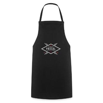 Grillmeister Pascal Vorname Name - Kochschürze - Schwarz - Vorne - AI Model Male 185 dark (185cm)