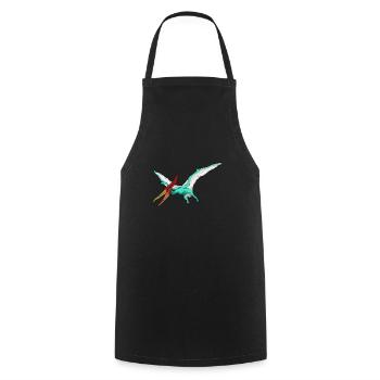 Pteranodon Dinosaur Children Dino Gift - Cooking Apron - black - Front - AI Model Male 185 dark (185cm)