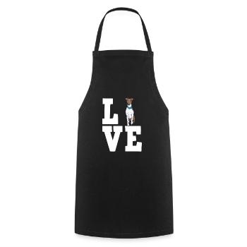 Fox Terrier Dog Dog Dog Owner - Cooking Apron - black - Front - AI Model Male 185 dark (185cm)