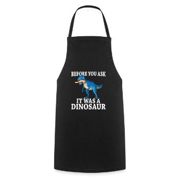 Leg surgery wheelchair lost leg - Cooking Apron - black - Front - AI Model Male 185 dark (185cm)