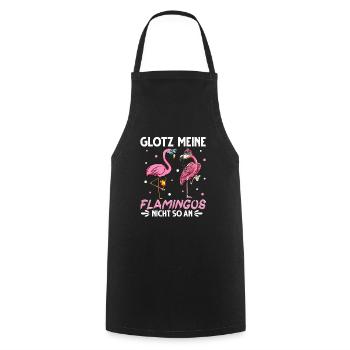Flamingo JGA - Kochschürze - Schwarz - Vorne - AI Model Male 185 dark (185cm)