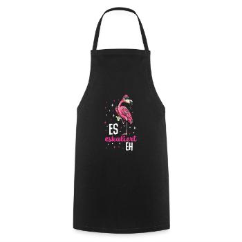 Flamingo JGA - Kochschürze - Schwarz - Vorne - AI Model Male 185 dark (185cm)