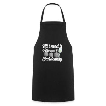 Petanque Boule Game Set Boccia - Cooking Apron - black - Front - AI Model Male 185 dark (185cm)