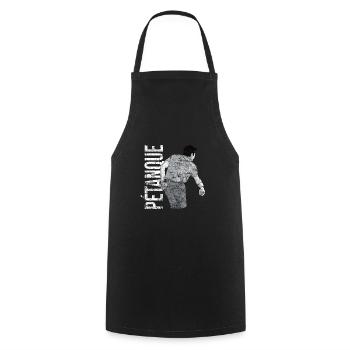Petanque Boule Game Set Boccia - Cooking Apron - black - Front - AI Model Male 185 dark (185cm)
