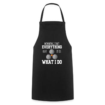 Petanque Boule Game Set Boccia - Cooking Apron - black - Front - AI Model Male 185 dark (185cm)