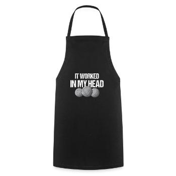 Petanque Boule Game Set Boccia - Cooking Apron - black - Front - AI Model Male 185 dark (185cm)
