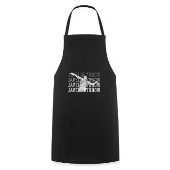 Javelin throw extensor athletics Javelin thrower - Cooking Apron - black - Front - AI Model Male 185 dark (185cm)