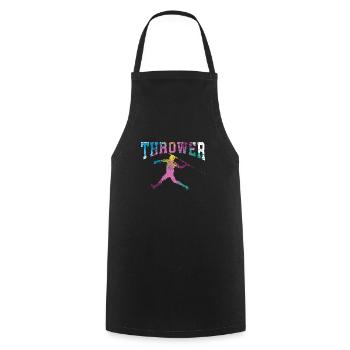Javelin throw extensor athletics Javelin thrower - Cooking Apron - black - Front - AI Model Male 185 dark (185cm)
