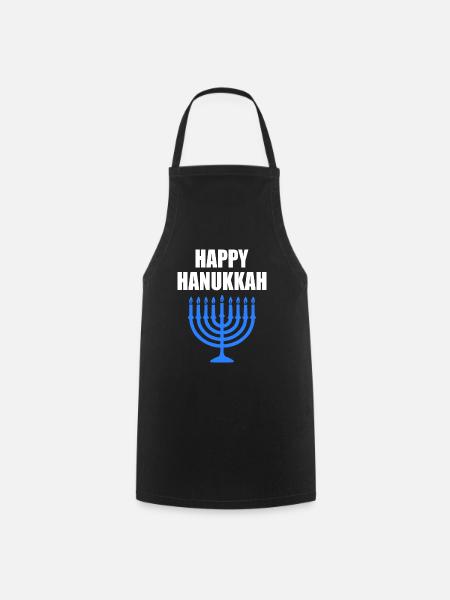 happy hanukkah - Kochschürze - Schwarz