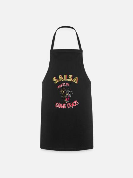 La salsa me rend folle - Tablier de cuisine - noir