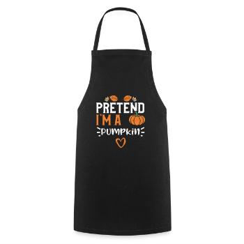 Pretend I'm A Pumpkin - Pumpkin - Cooking Apron - black - Front - AI Model Male 185 dark (185cm)